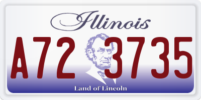 IL license plate A723735