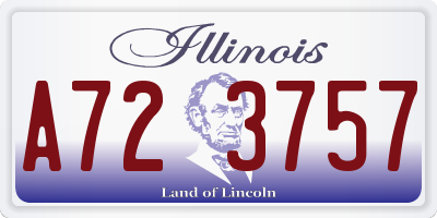 IL license plate A723757