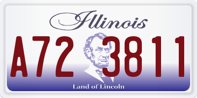 IL license plate A723811
