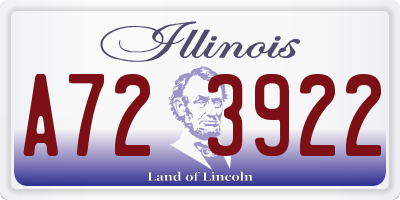 IL license plate A723922