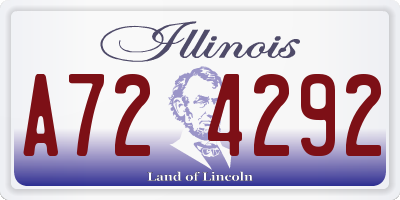 IL license plate A724292