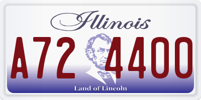 IL license plate A724400