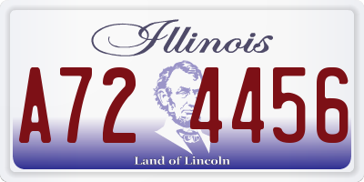 IL license plate A724456