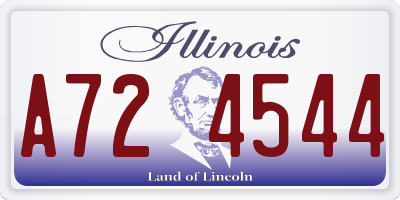IL license plate A724544