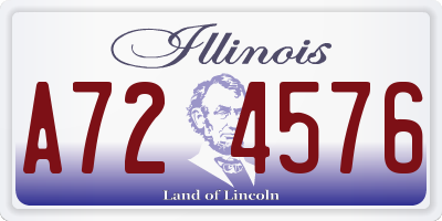 IL license plate A724576