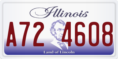IL license plate A724608