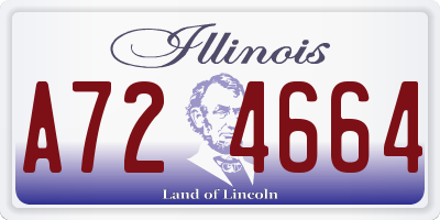 IL license plate A724664