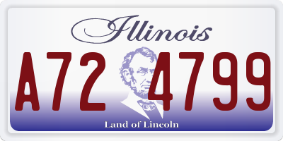IL license plate A724799