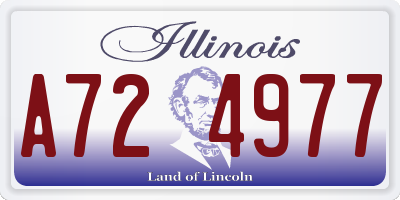 IL license plate A724977