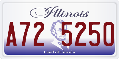 IL license plate A725250