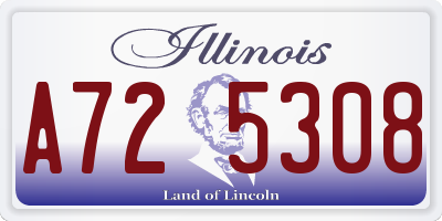 IL license plate A725308
