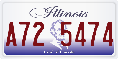IL license plate A725474