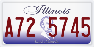 IL license plate A725745