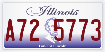 IL license plate A725773