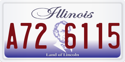IL license plate A726115