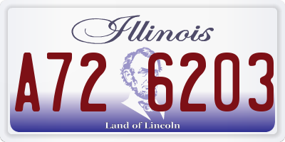 IL license plate A726203