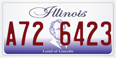 IL license plate A726423