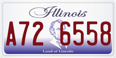 IL license plate A726558