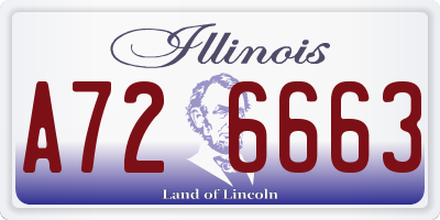 IL license plate A726663