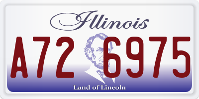 IL license plate A726975