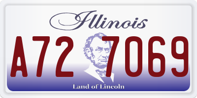 IL license plate A727069