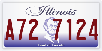 IL license plate A727124