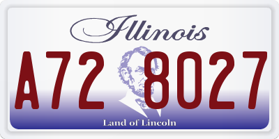 IL license plate A728027