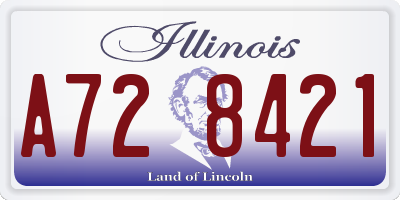 IL license plate A728421