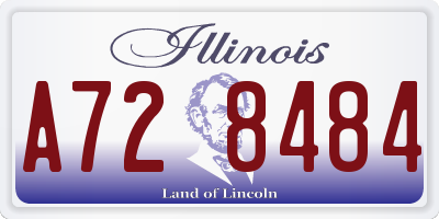 IL license plate A728484