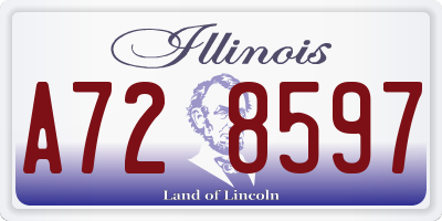 IL license plate A728597