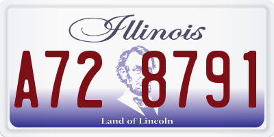 IL license plate A728791