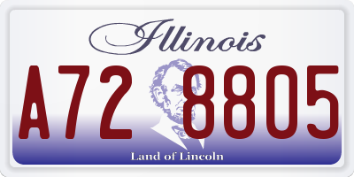 IL license plate A728805