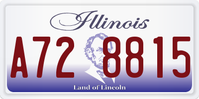IL license plate A728815