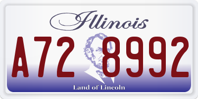 IL license plate A728992