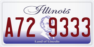 IL license plate A729333