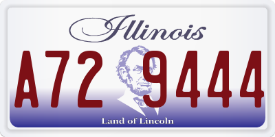 IL license plate A729444