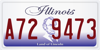 IL license plate A729473