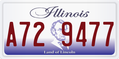 IL license plate A729477