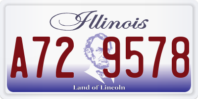 IL license plate A729578