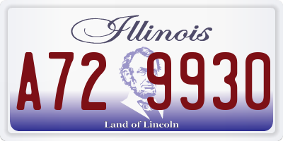 IL license plate A729930