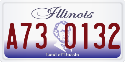 IL license plate A730132