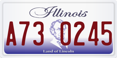 IL license plate A730245