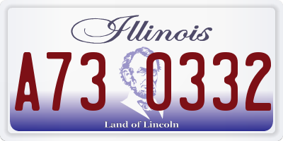 IL license plate A730332