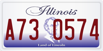 IL license plate A730574