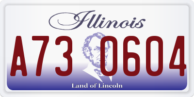 IL license plate A730604