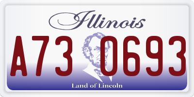 IL license plate A730693