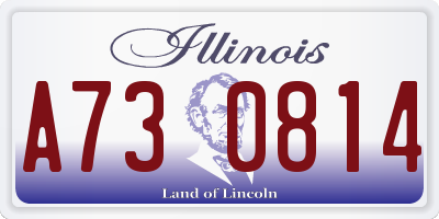 IL license plate A730814