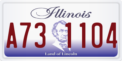 IL license plate A731104