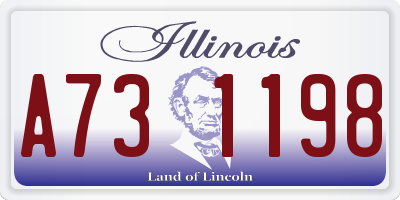 IL license plate A731198