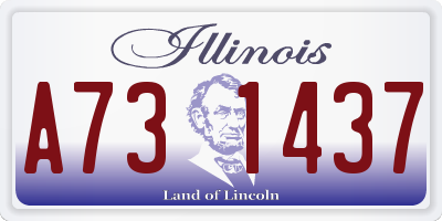 IL license plate A731437